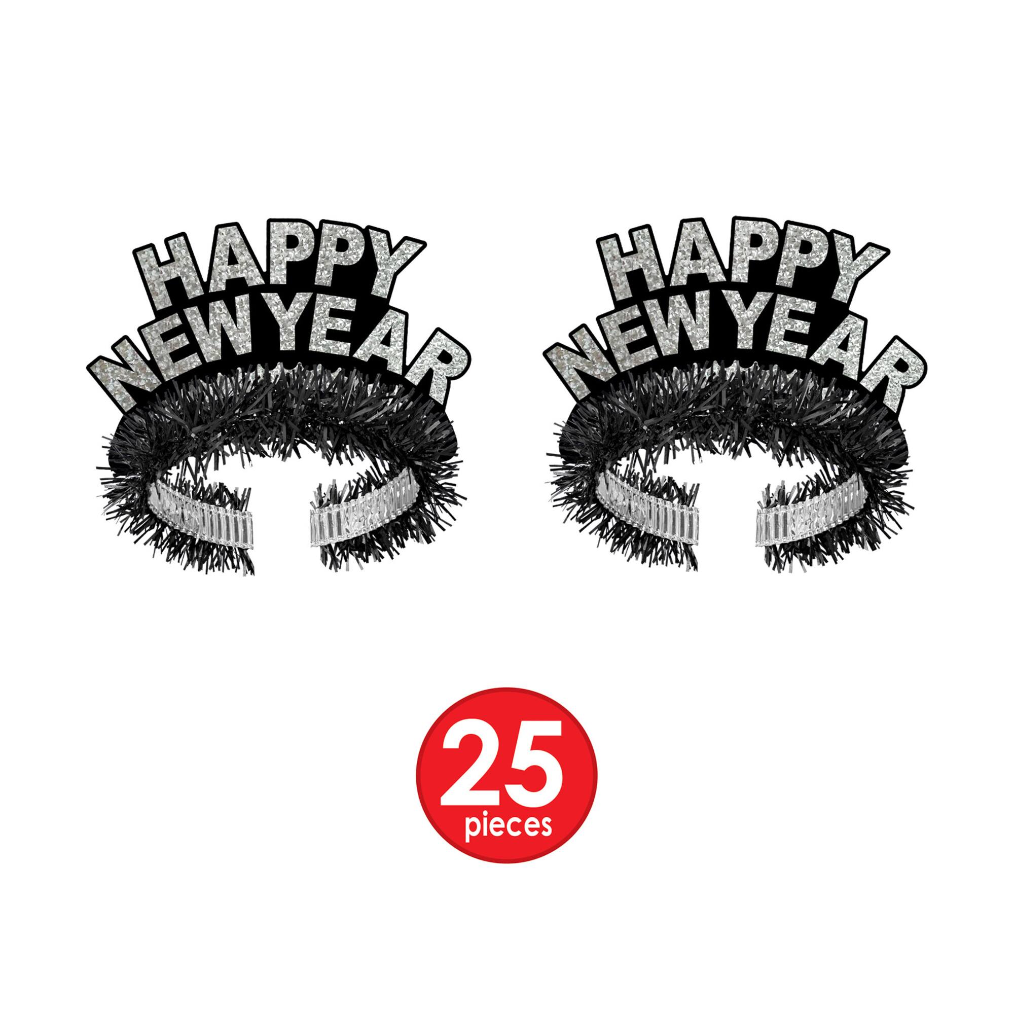 Beistle Silver & Black New Year Harlequin Part Favor Kit for 50